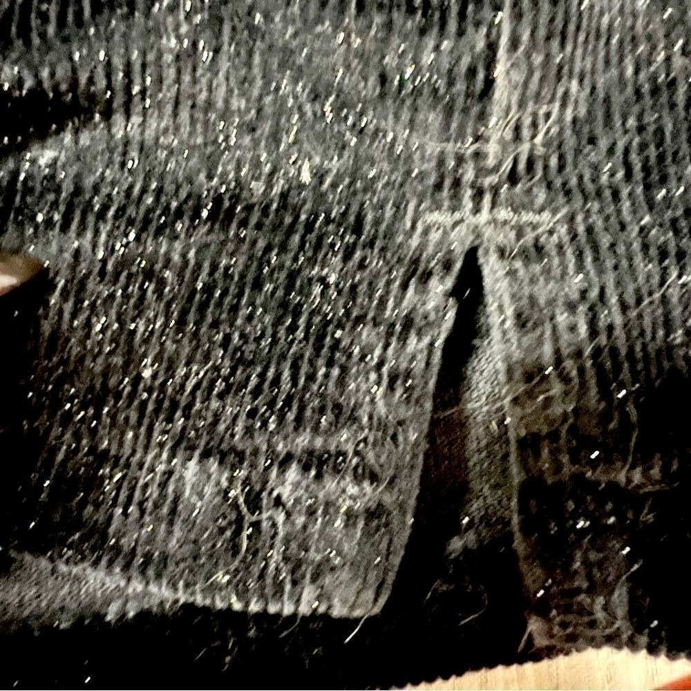 EUC vintage y2k Union Bay black corduroy pants silver glitter throughout sz 3 - Picture 6 of 15